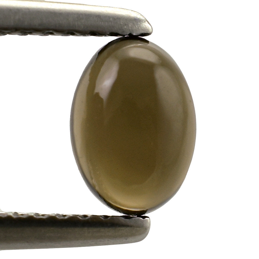 SMOKY QUARTZ OVAL CAB 7X5MM 0.93 Cts.