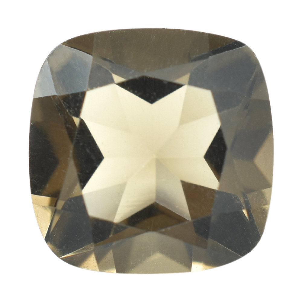 SMOKY QUARTZ CUT CUSHION 10.00MM 3.82 Cts.