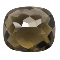 SMOKY QUARTZ CHECKER CUT CUSHION 16X14MM 11.00 Cts.
