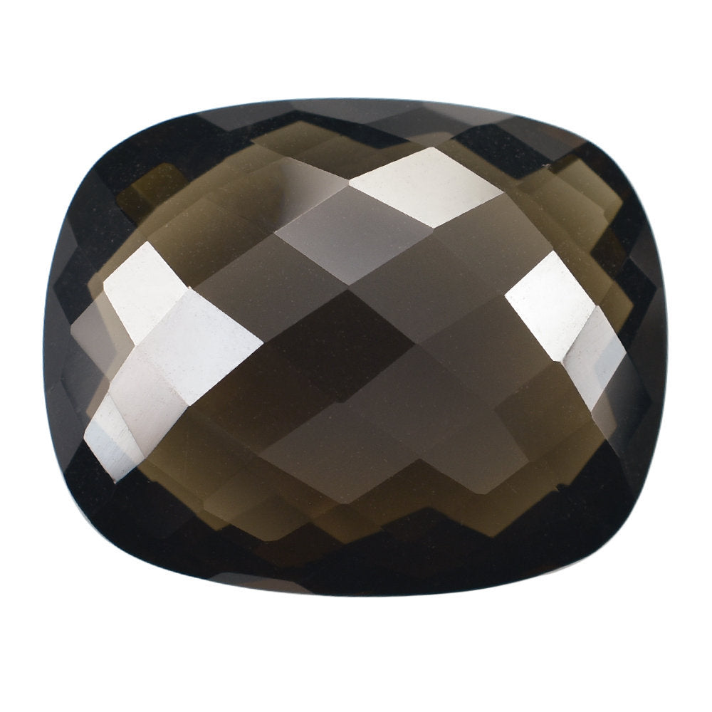 SMOKY QUARTZ BRIOLETTE CUSHION 25X20MM 33.84 Cts.