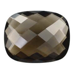 SMOKY QUARTZ BRIOLETTE CUSHION 25X20MM 32.34 Cts.