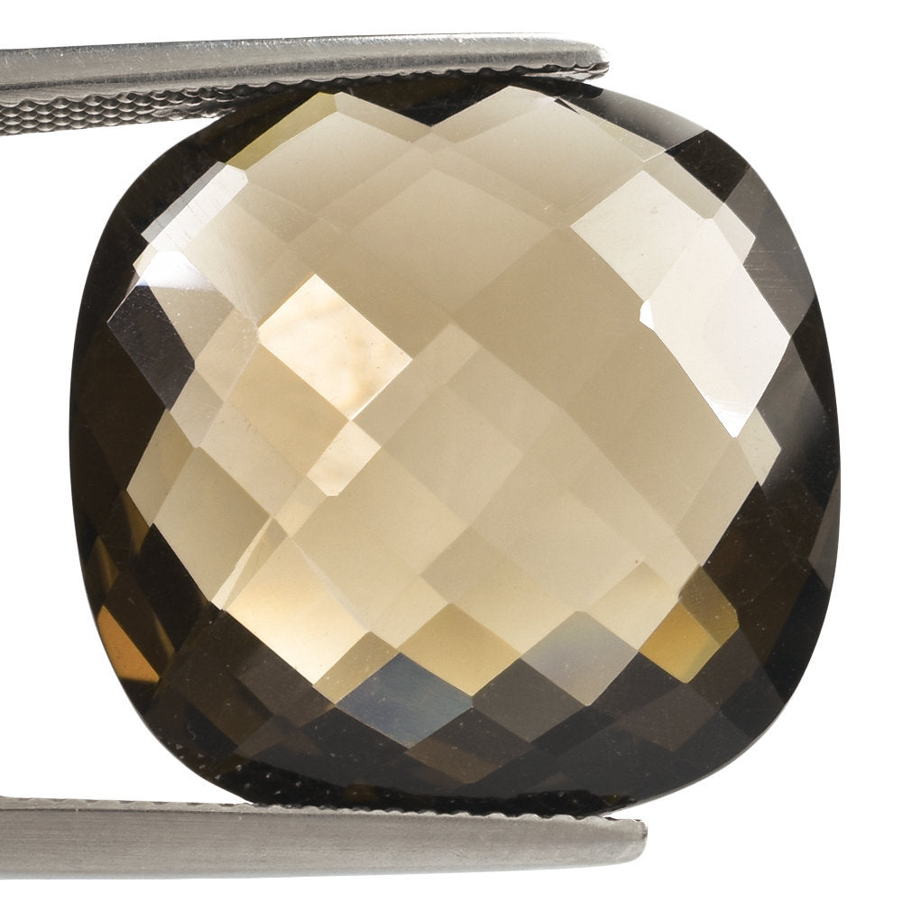 SMOKY QUARTZ BRIOLETTE CUSHION 20.00MM 21.79 Cts.