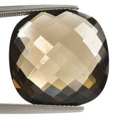 SMOKY QUARTZ BRIOLETTE CUSHION 20.00MM 21.79 Cts.