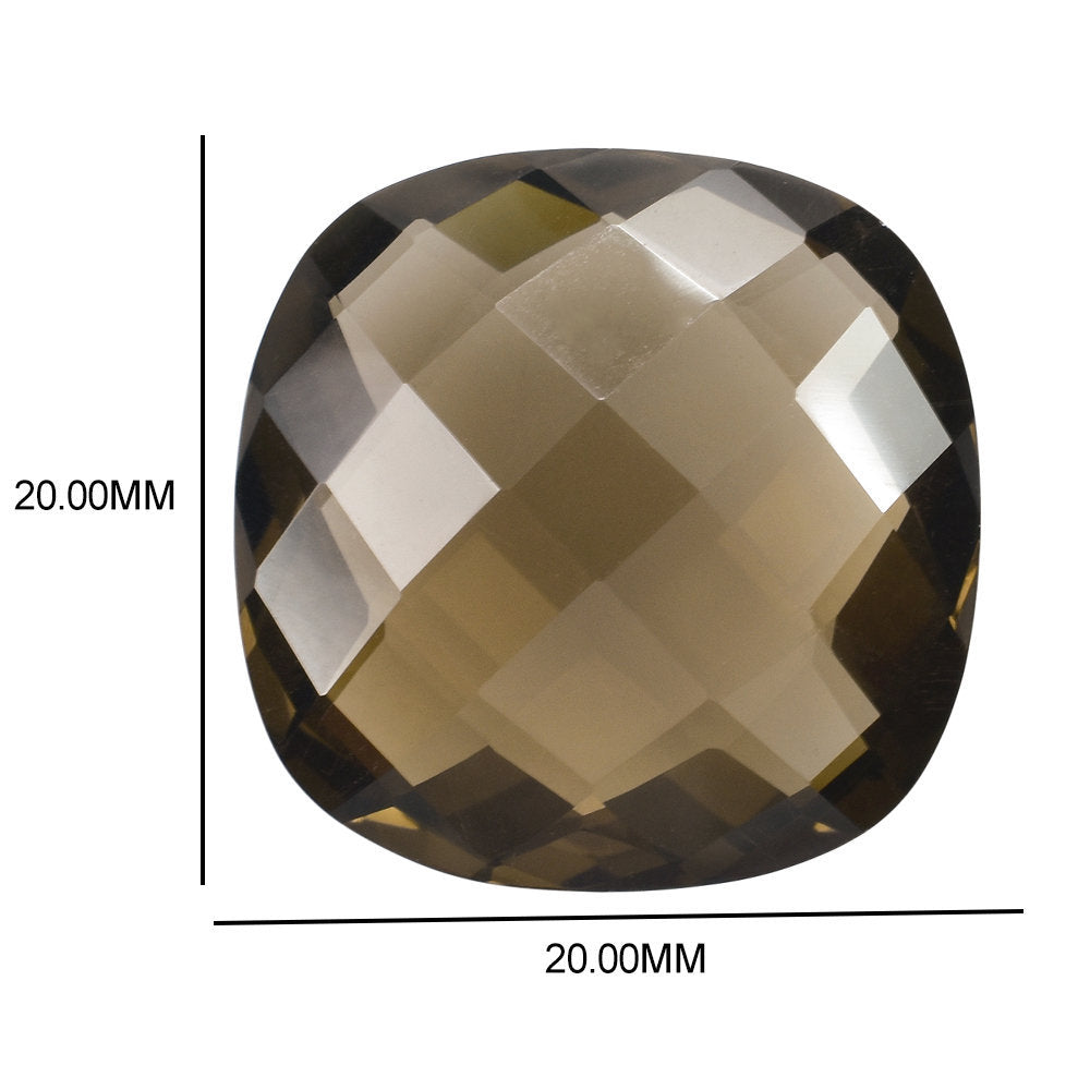 SMOKY QUARTZ BRIOLETTE CUSHION 20.00MM 21.79 Cts.