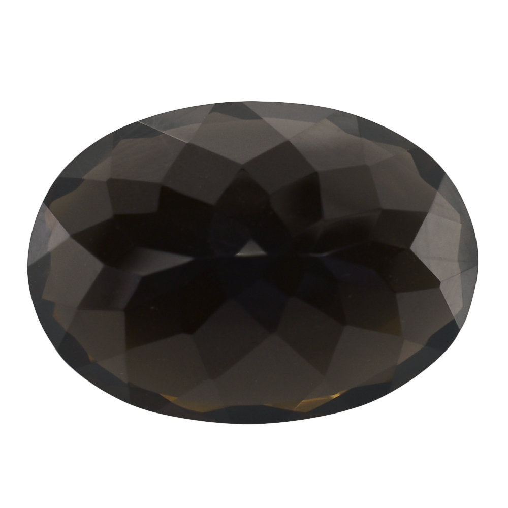SMOKY QUARTZ CUT OVAL 25X18MM 30.70 Cts.