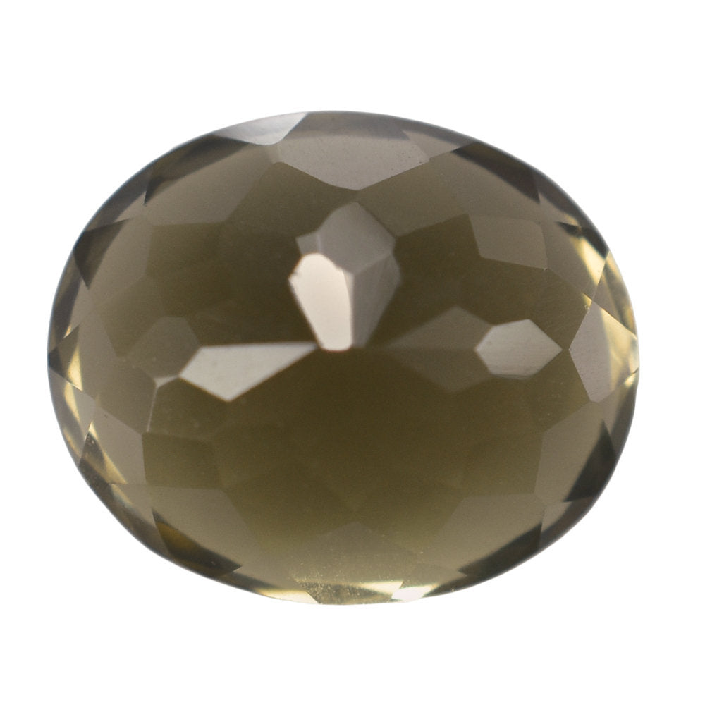 SMOKY QUARTZ CUT OVAL 12X10MM 6.02 Cts.