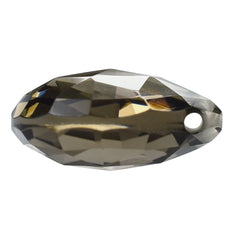 SMOKY QUARTZ ROSE CUT BRIOLETTE HEART (FULL DRILL) 13X12MM 6.04 Cts.