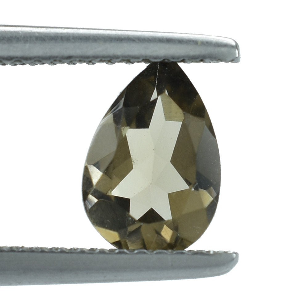 SMOKY QUARTZ CUT PEAR 9X6MM 1.13 Cts.