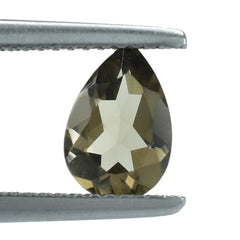 SMOKY QUARTZ CUT PEAR 9X6MM 1.13 Cts.