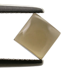 SMOKY QUARTZ SQUARE CAB 6.00MM 1.29 Cts.