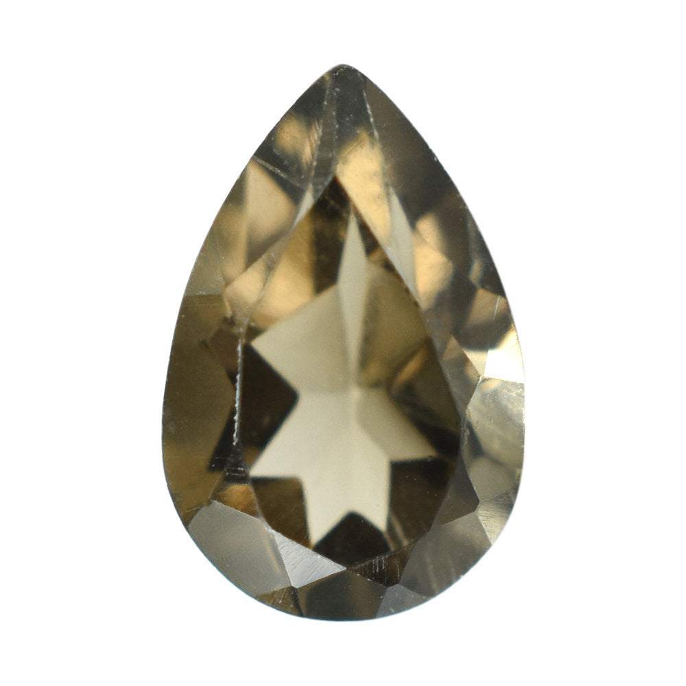 SMOKY QUARTZ CUT PEAR 6X4MM 0.36 Cts.