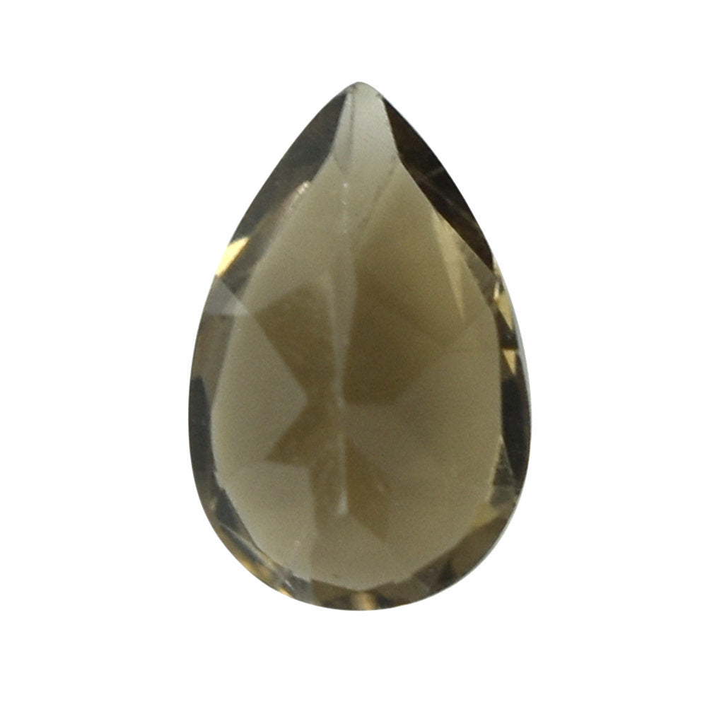 SMOKY QUARTZ CUT PEAR 6X4MM 0.36 Cts.