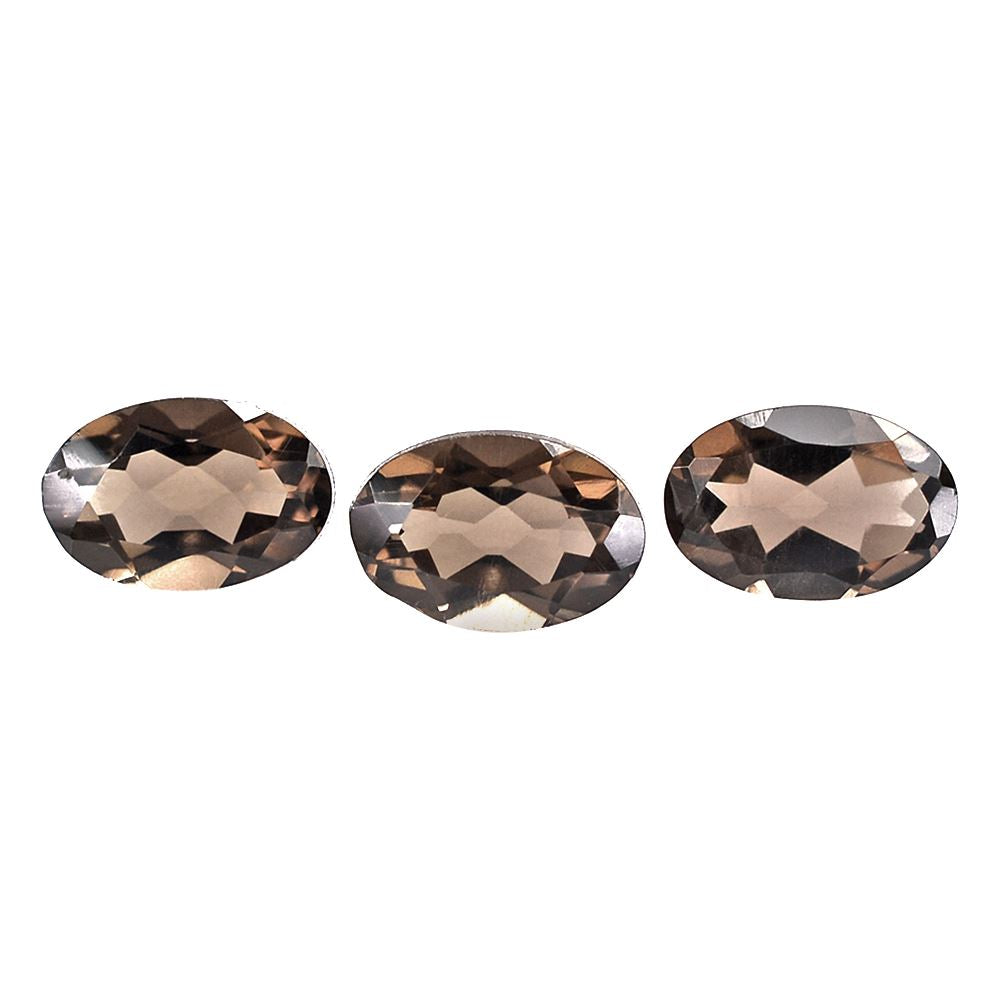 SMOKY QUARTZ CUT OVAL 6X4MM 0.42 Cts.