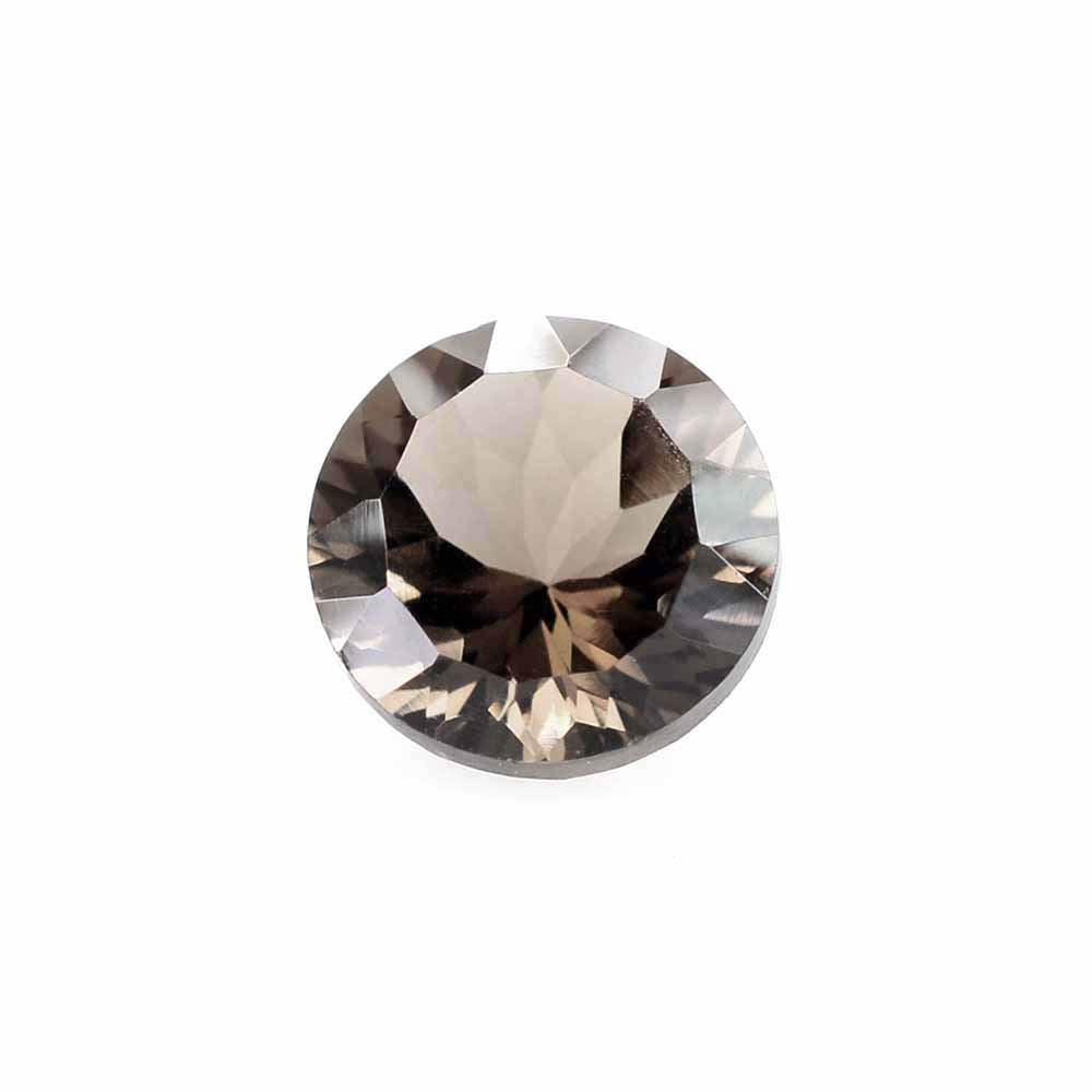 SMOKY QUARTZ CONCAVE CUT ROUND 6.50MM 1.00 Cts.