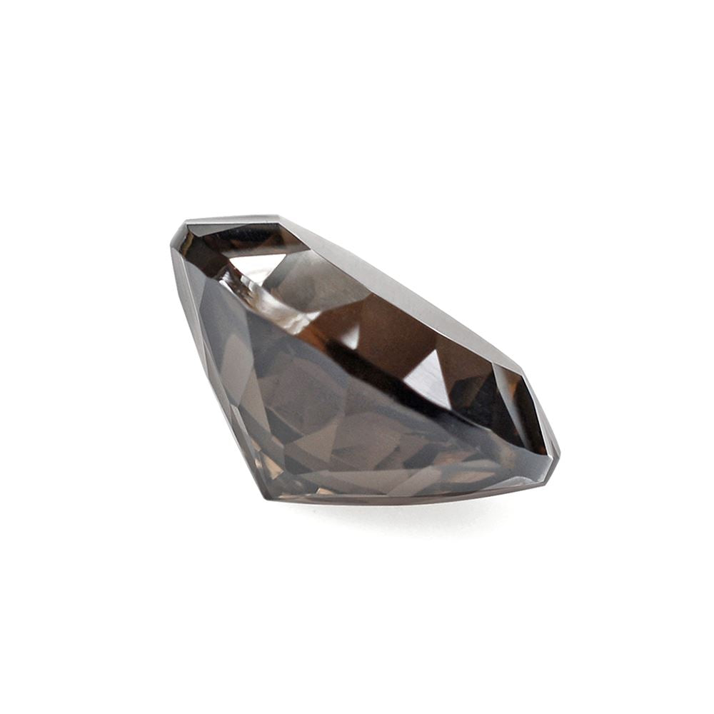 SMOKY QUARTZ CONCAVE CUT ROUND 10MM 2.93 Cts.