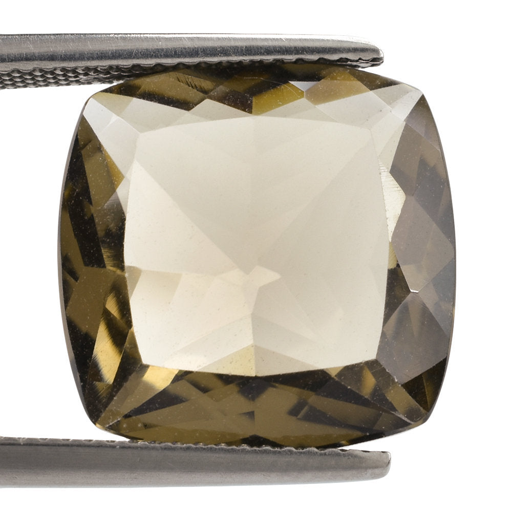 SMOKY QUARTZ CUT CUSHION 15.50MM 12.58 Cts.