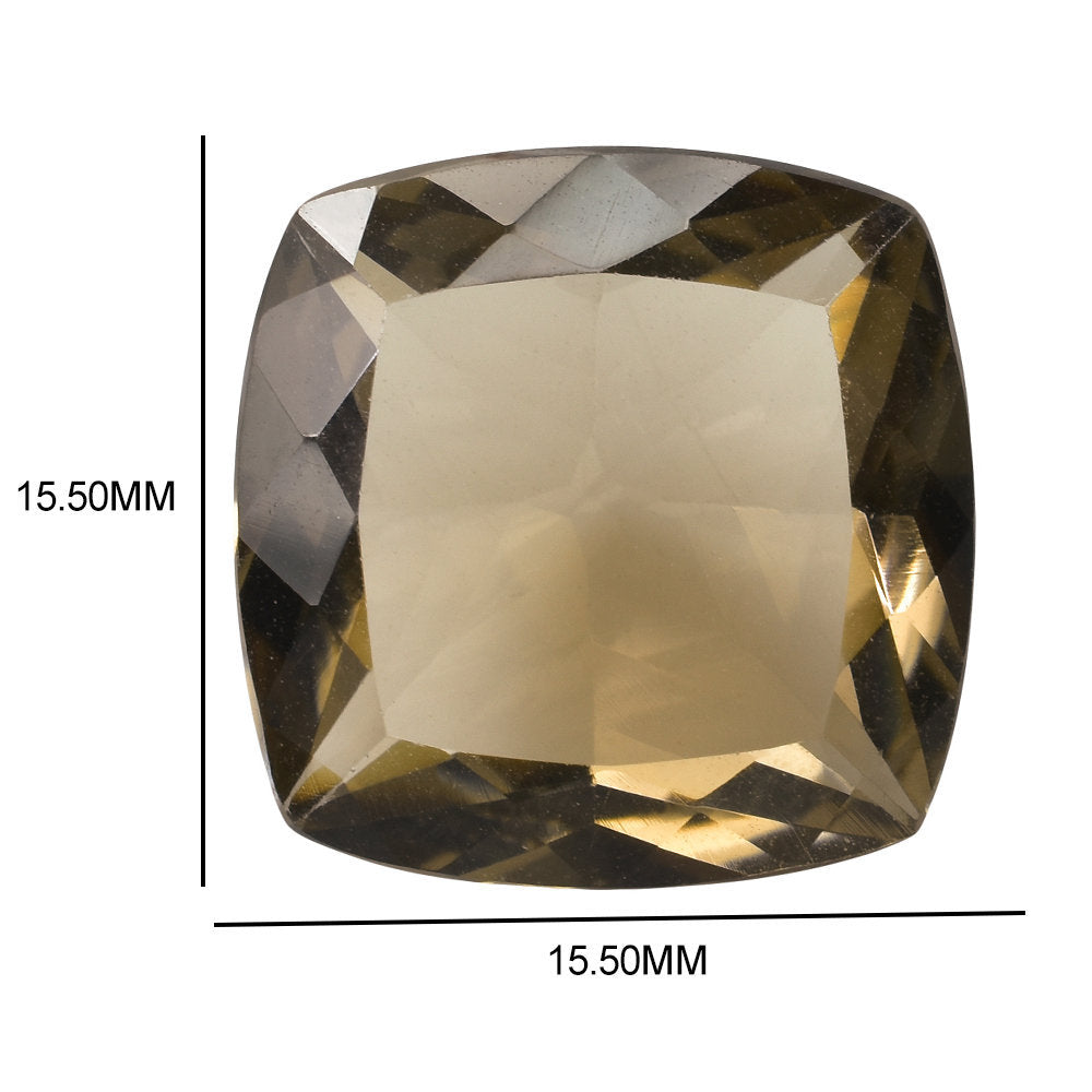 SMOKY QUARTZ CUT CUSHION 15.50MM 12.58 Cts.