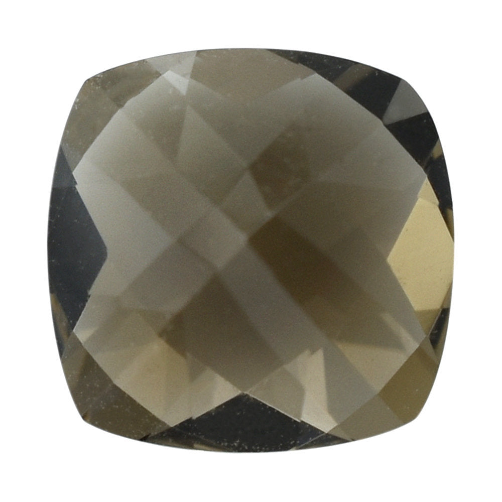 SMOKY QUARTZ CHECKER CUT CUSHION 7MM 1.38 Cts.