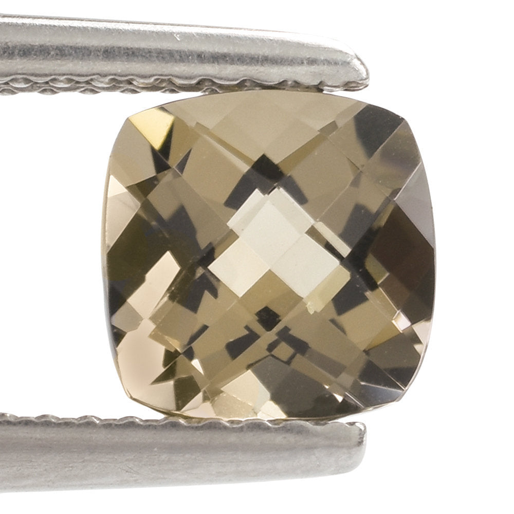 SMOKY QUARTZ CHECKER CUT CUSHION 7MM 1.48 Cts.