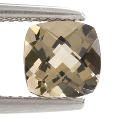 SMOKY QUARTZ CHECKER CUT CUSHION 7MM 1.48 Cts.