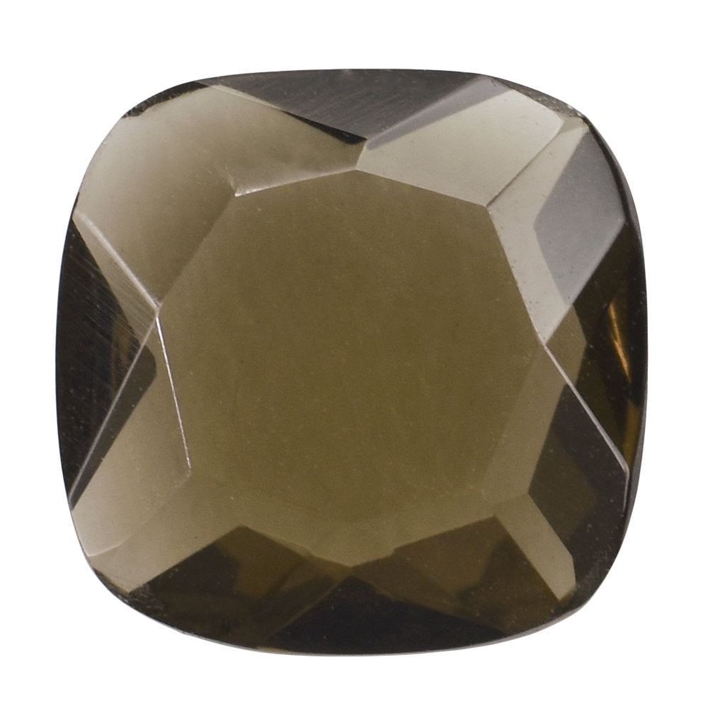 SMOKY QUARTZ FANCY CUT CUSHION 10MM 2.50 Cts.