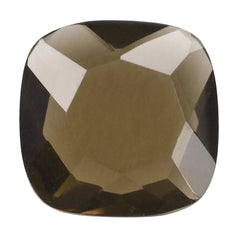 SMOKY QUARTZ FANCY CUT CUSHION 10MM 2.50 Cts.