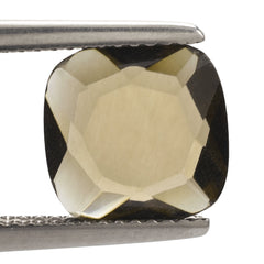 SMOKY QUARTZ FANCY CUT CUSHION 10MM 2.50 Cts.
