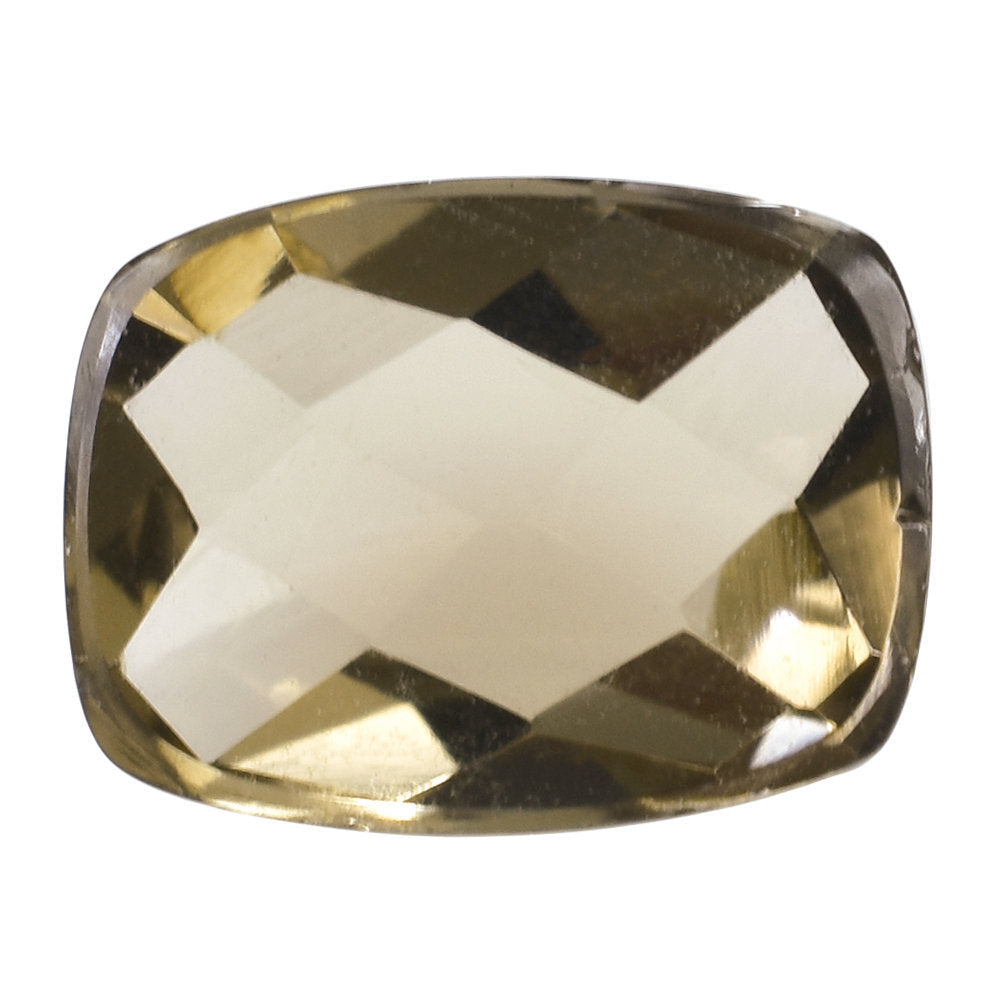 SMOKY QUARTZ CHECKER CUSHION CAB 8X6MM 1.32 Cts.