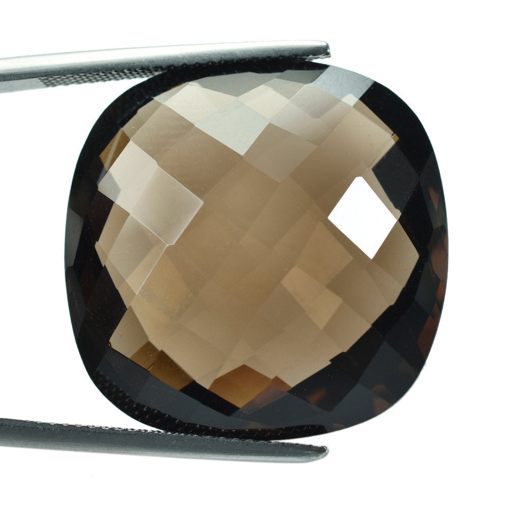 SMOKY QUARTZ BRIOLETTE CUSHION 25MM 49.17 Cts.