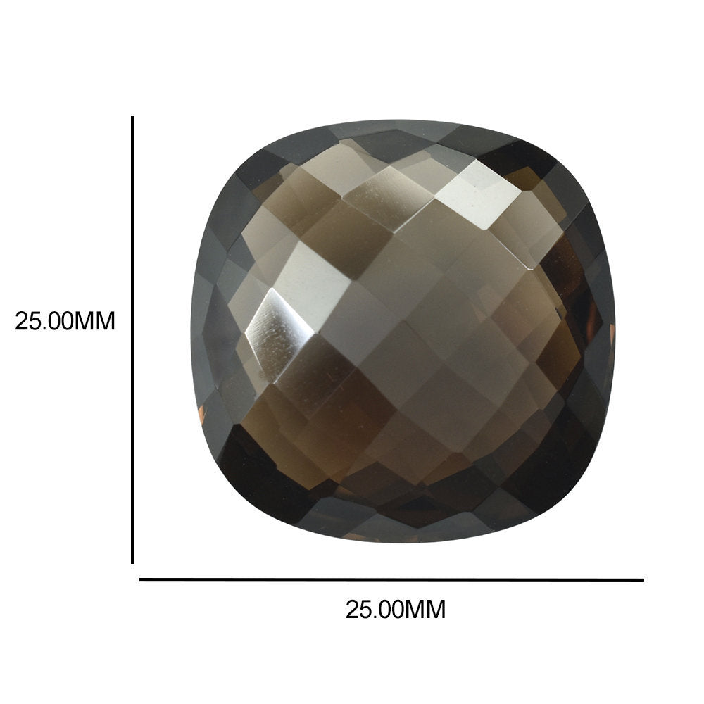 SMOKY QUARTZ BRIOLETTE CUSHION 25MM 49.17 Cts.