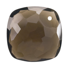 SMOKY QUARTZ IRREGULAR CUT BRIOLETTE CUSHION (FULL DRILL) 25MM 33.22 Cts.