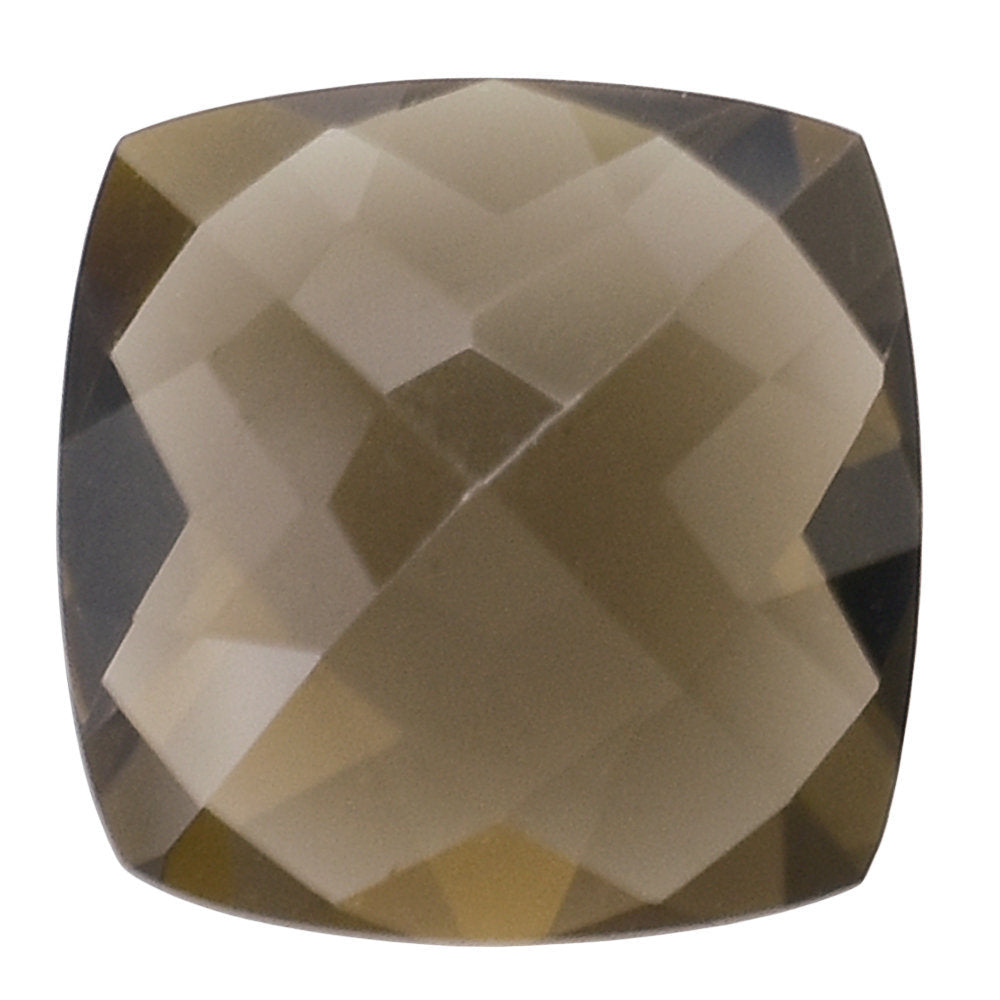 SMOKY QUARTZ CHECKER CUT CUSHION 7MM 1.34 Cts.