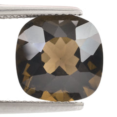 SMOKY QUARTZ SPECIAL CUT CUSHION 11MM 5.21 Cts.