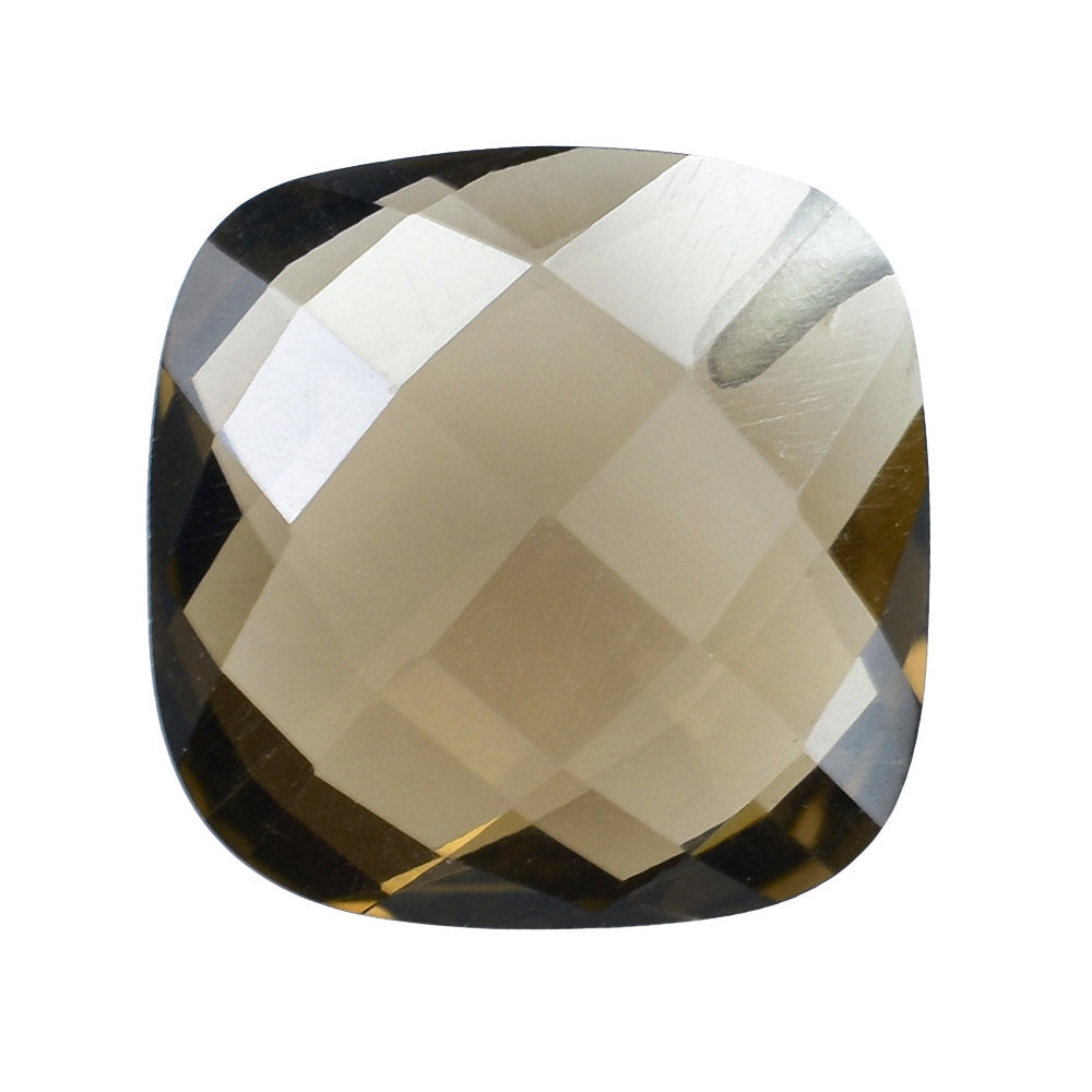 SMOKY QUARTZ BRIOLETTE CUSHION 10MM (HALF DRILL) 3.53 Cts.