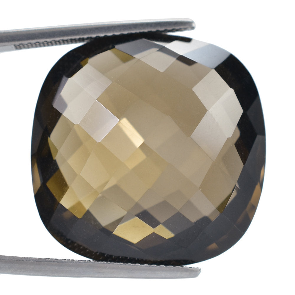 SMOKY QUARTZ BRIOLETTE CUSHION 25MM 51.94 Cts.