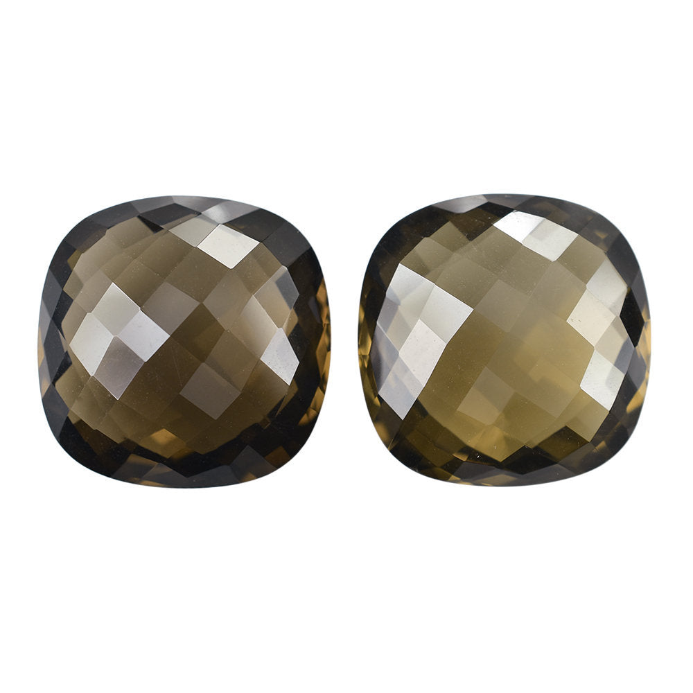 SMOKY QUARTZ BRIOLETTE CUSHION 25MM 51.94 Cts.