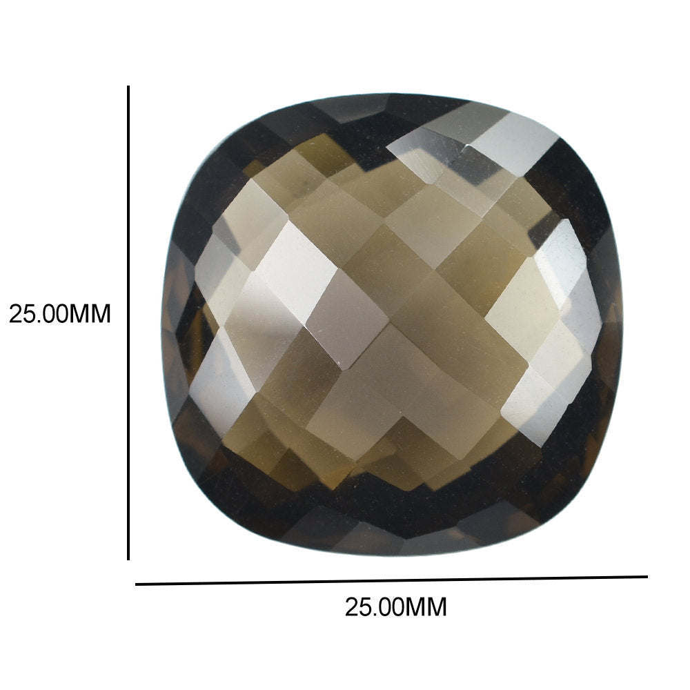 SMOKY QUARTZ BRIOLETTE CUSHION 25MM 51.94 Cts.