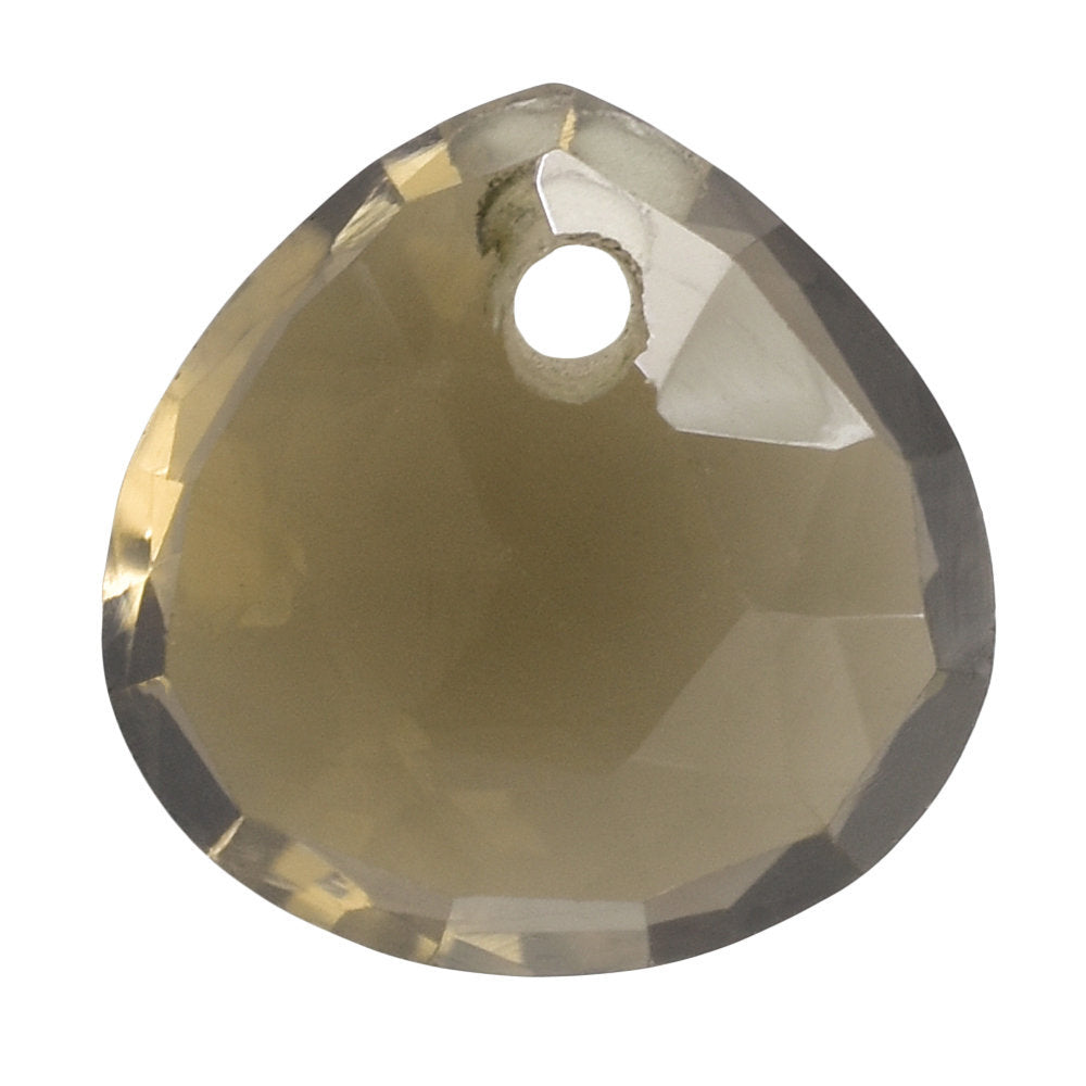 SMOKY QUARTZ ROSE CUT BRIOLETTE HEART (FULL DRILL) 8MM 1.92 Cts.