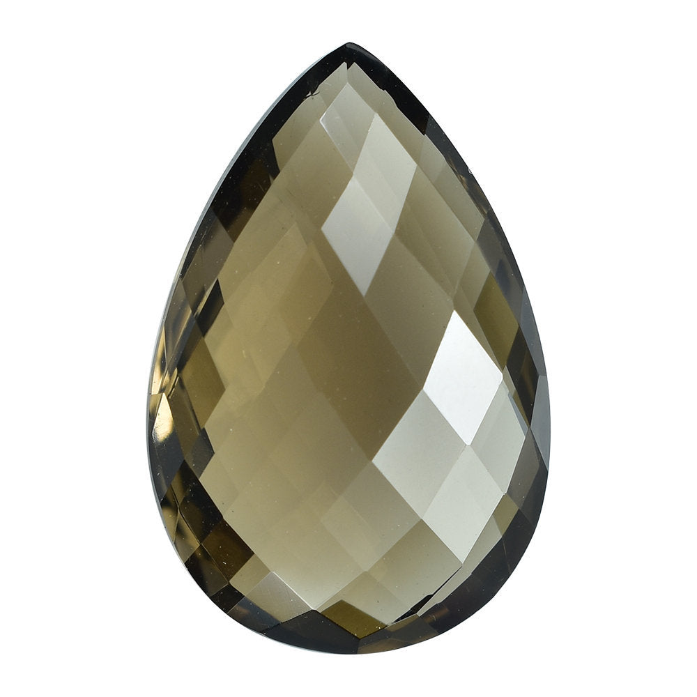 SMOKY QUARTZ BRIOLETTE PEAR 24X16MM 18.50 Cts.