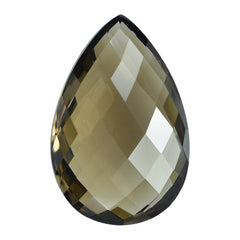 SMOKY QUARTZ BRIOLETTE PEAR 24X16MM 18.50 Cts.