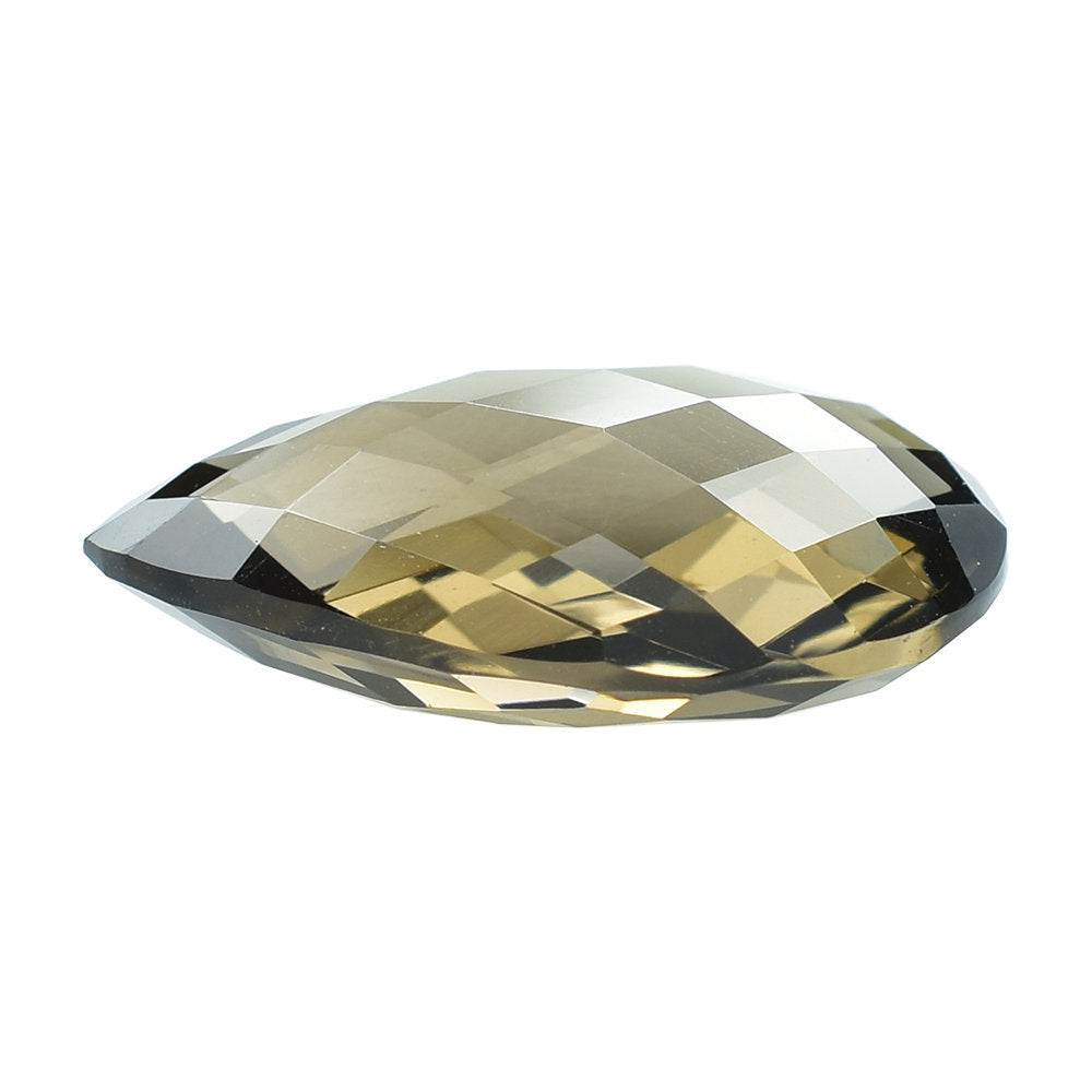 SMOKY QUARTZ BRIOLETTE PEAR 24X16MM 18.50 Cts.