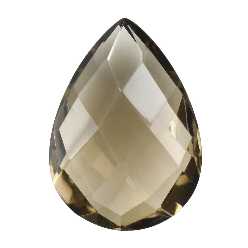 SMOKY QUARTZ BRIOLETTE PEAR 14X10MM 4.39 Cts.