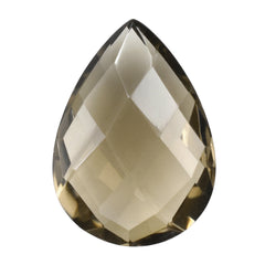 SMOKY QUARTZ BRIOLETTE PEAR 14X10MM 4.39 Cts.