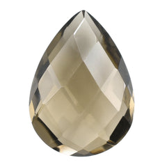 SMOKY QUARTZ BRIOLETTE PEAR 14X10MM 4.39 Cts.