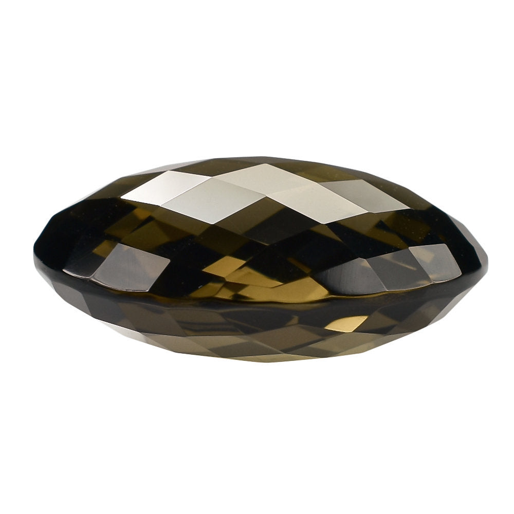 SMOKY QUARTZ BRIOLETTE OVAL 26X21MM 38.12 Cts.