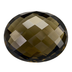 SMOKY QUARTZ BRIOLETTE OVAL 26X21MM 38.12 Cts.