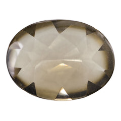 SMOKY QUARTZ BUFFTOP OVAL 12X9MM 2.40 Cts.