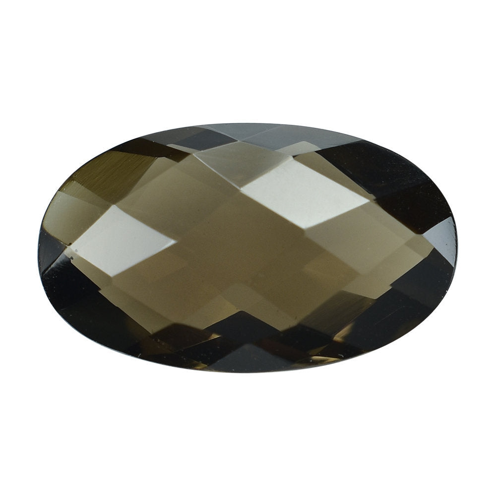 SMOKY QUARTZ BRIOLETTE OVAL 15X9MM 4.60 Cts.