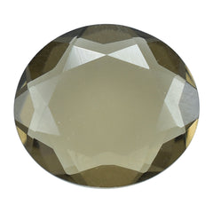 SMOKY QUARTZ BOTH SIDE TABLE CUT OVAL 10.50X9.50MM 2.35 Cts.