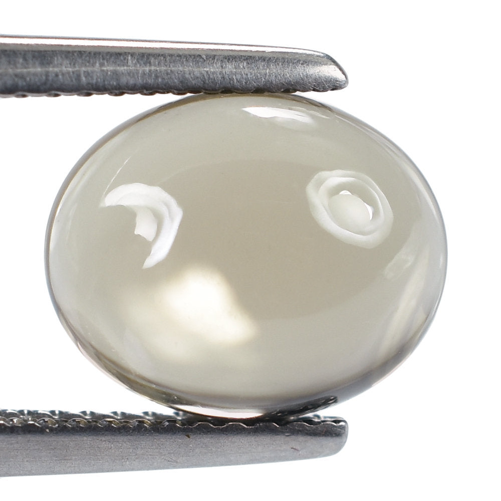 SMOKY QUARTZ OVAL CAB 11X9MM 3.65 Cts.